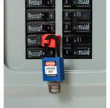 CANDADO DE SEGURIDAD NO CONDUCTOR AZUL (Paquete 6 unidades) - Imagen 2