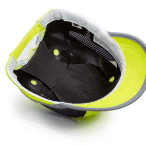 Gorra antichoque ventilada amarilla