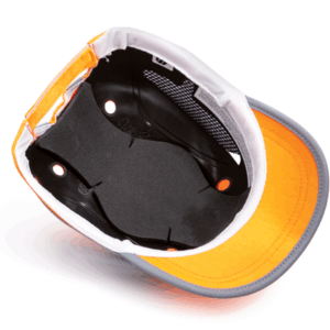 Gorra antichoque ventilada naranja